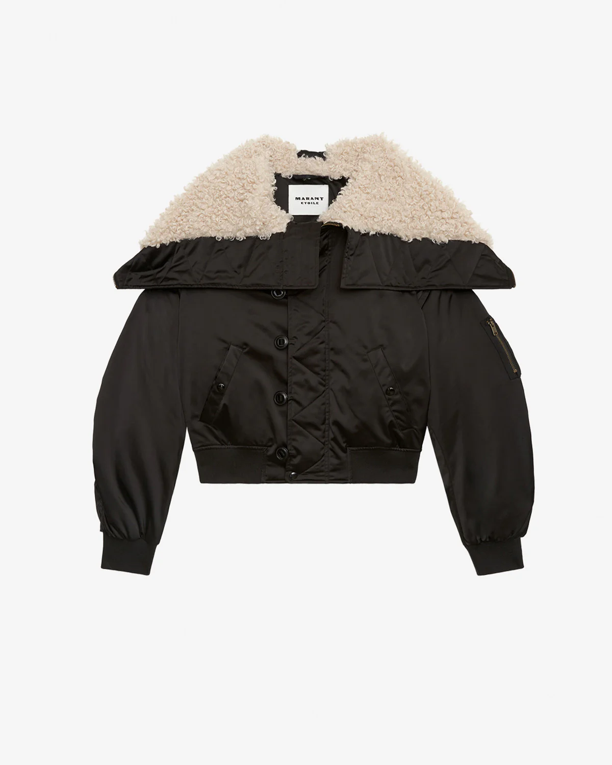 ELISA SHORT QUILTED SATIN COAT