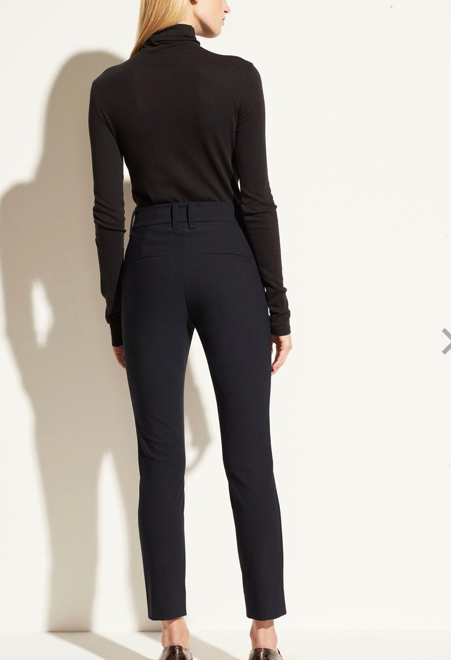 Pantalon cigarette taille haute Vince