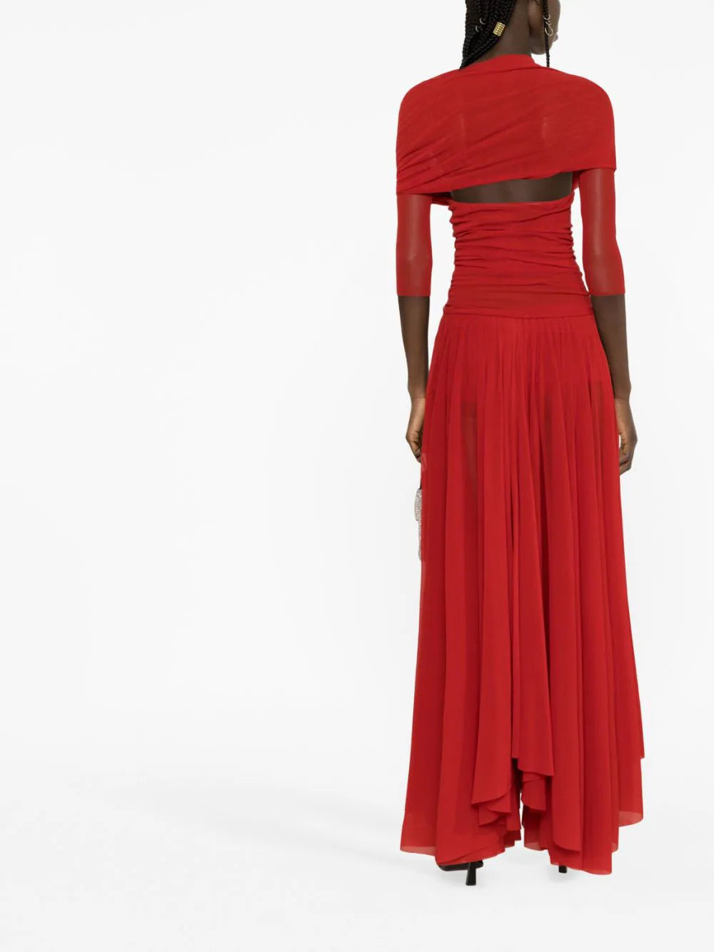 Philosophy Di Lorenzo Serafini draped pleated maxi dress