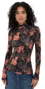 Aurelia Jersey Long Sleeve Turtleneck Top
