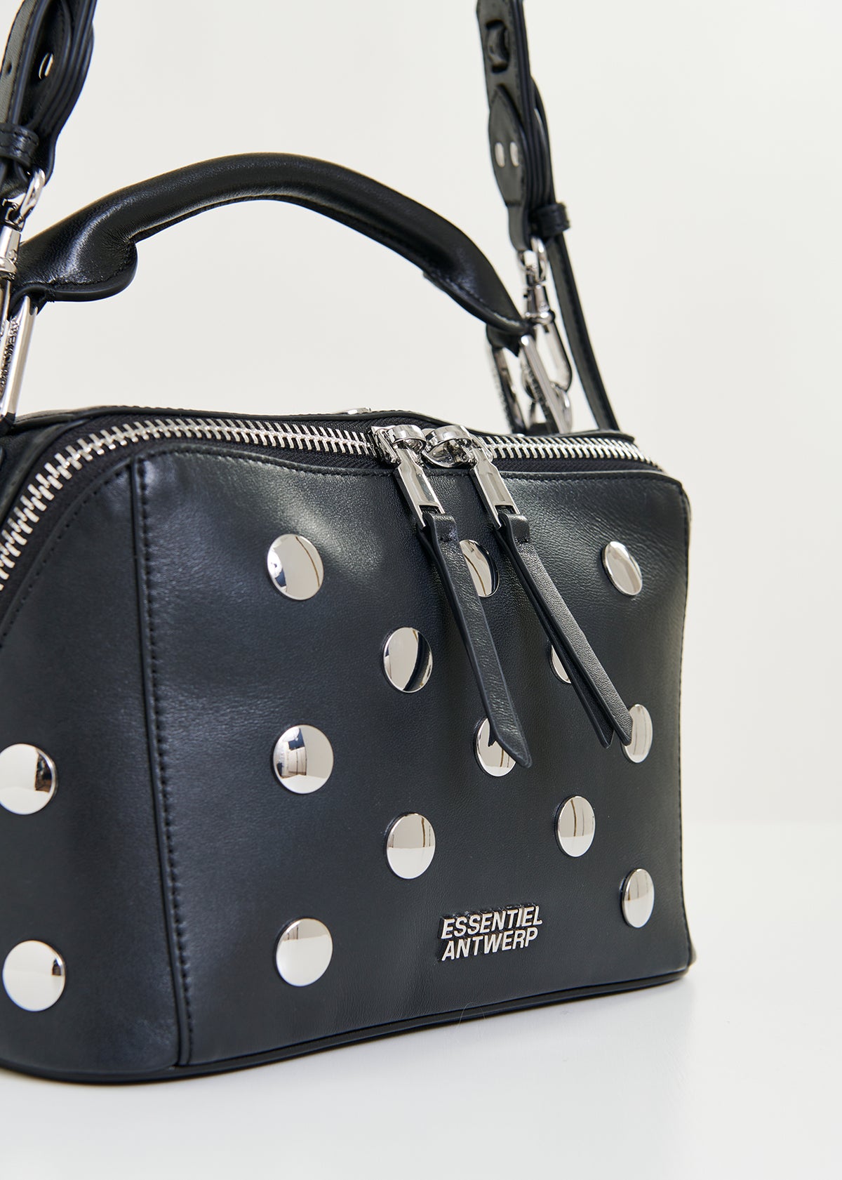 Imona leather bag with studs