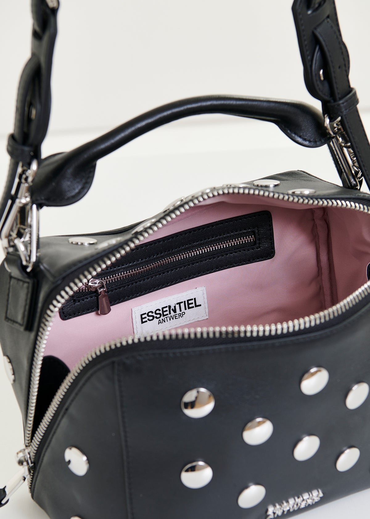 Imona leather bag with studs