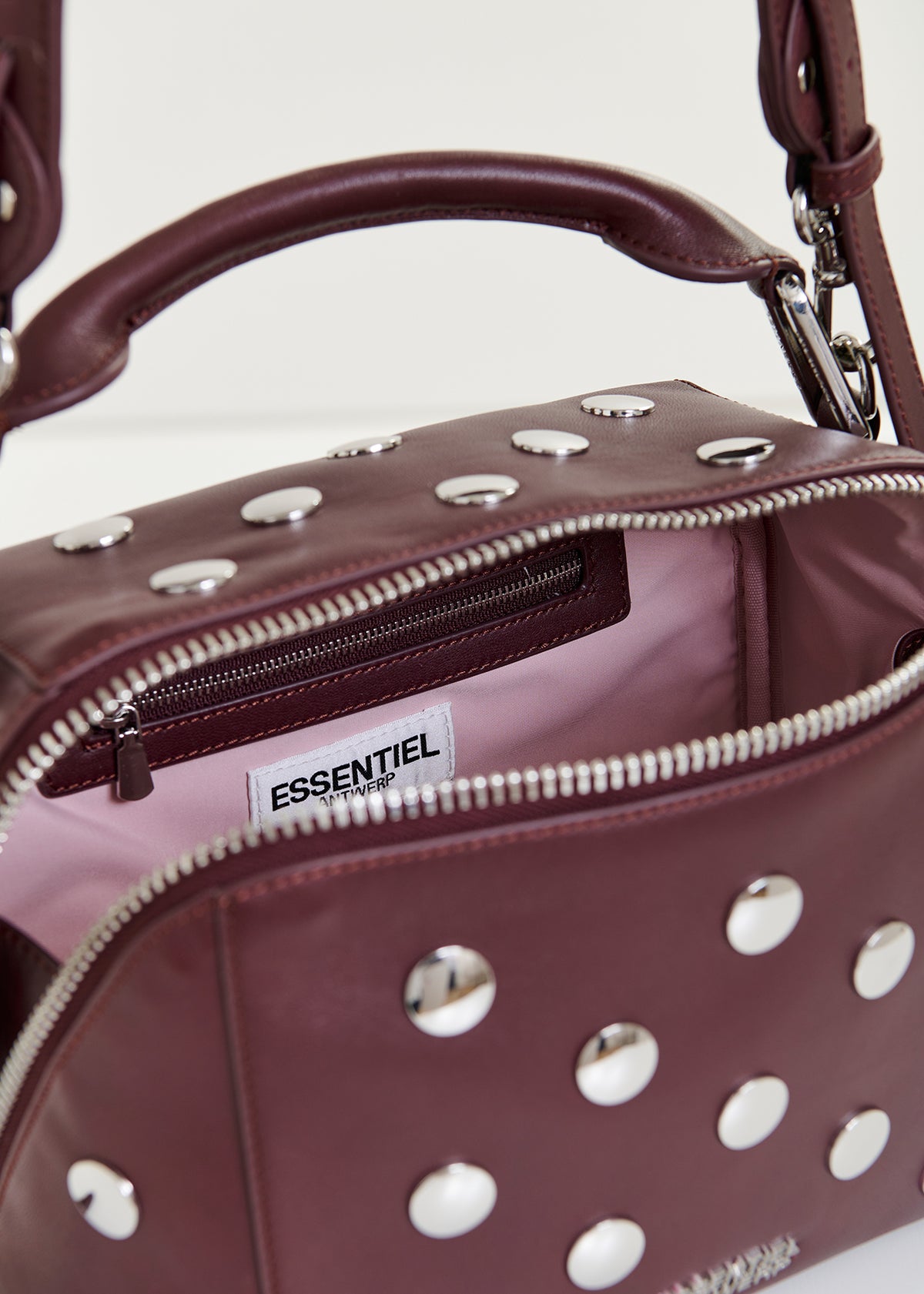Imona leather bag with studs