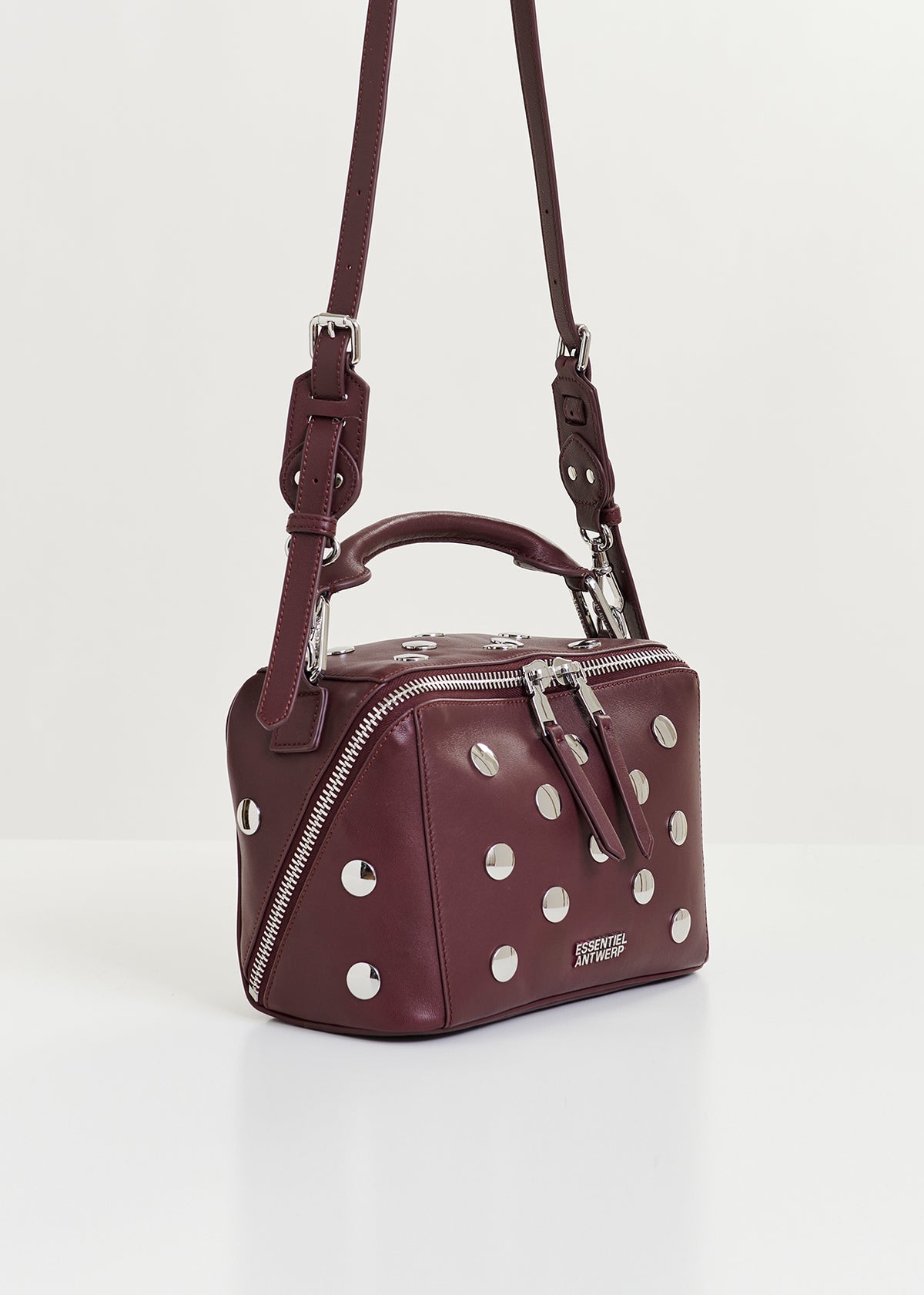 Imona leather bag with studs