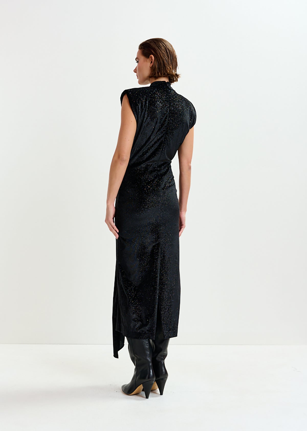 Inche velvet jersey dress