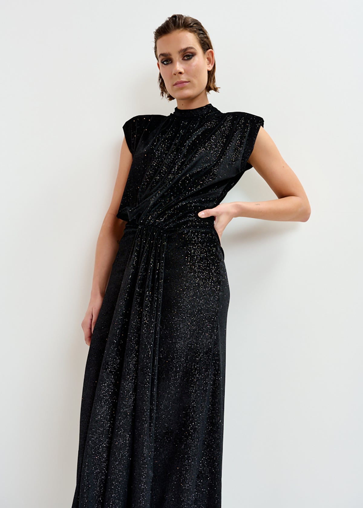Inche velvet jersey dress