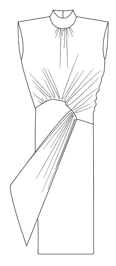 Inche velvet jersey dress