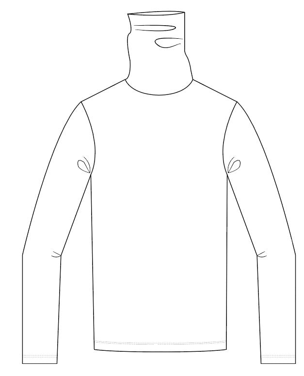 Indienne velvet jersey top