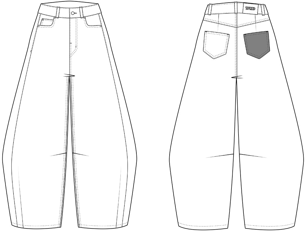 Interstellar barrel leg jeans