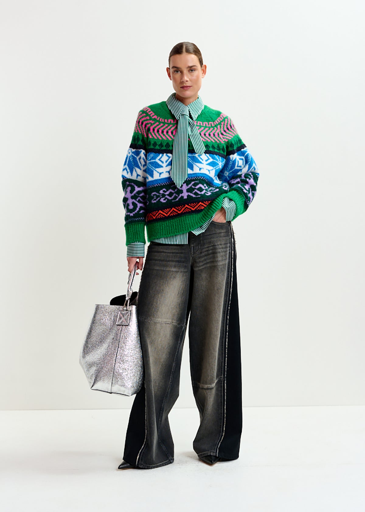 Irelando jacquard knit pull