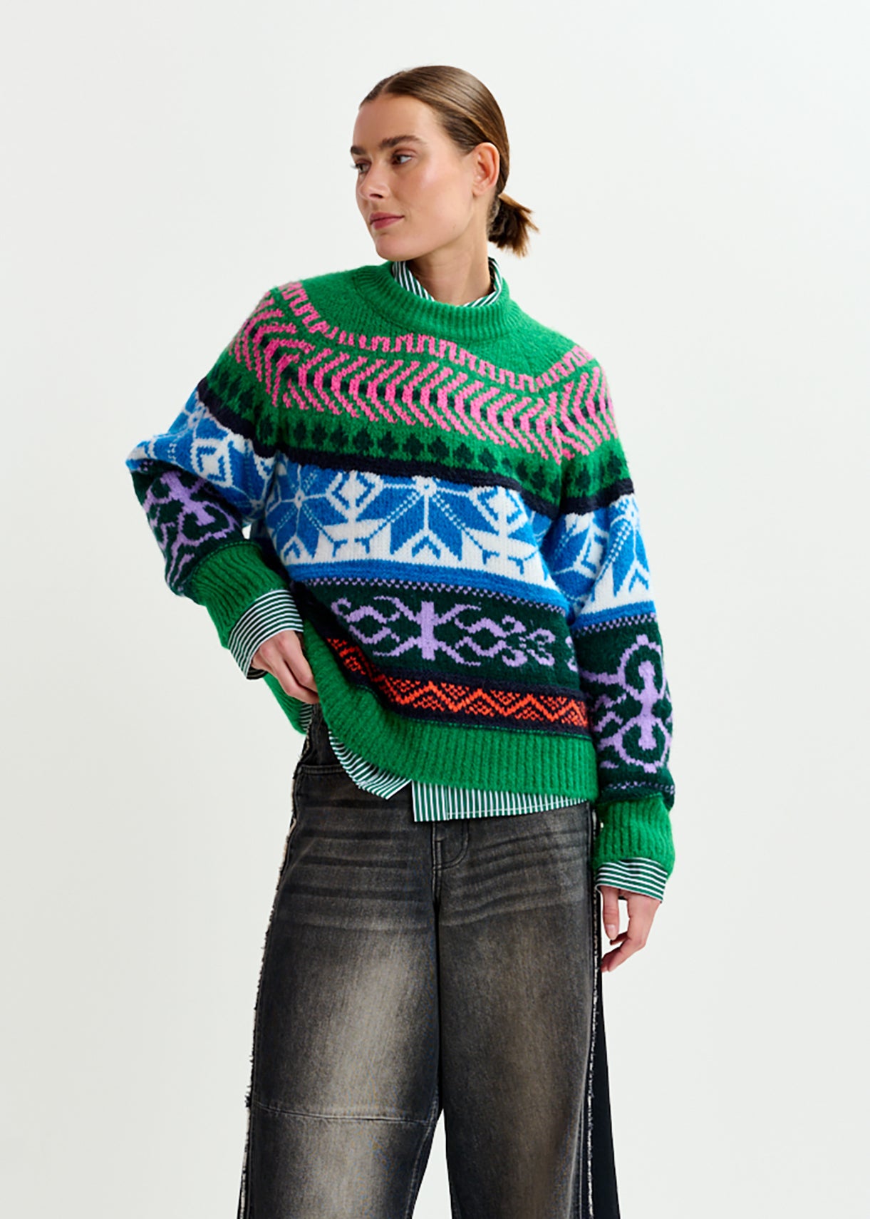 Irelando jacquard knit pull