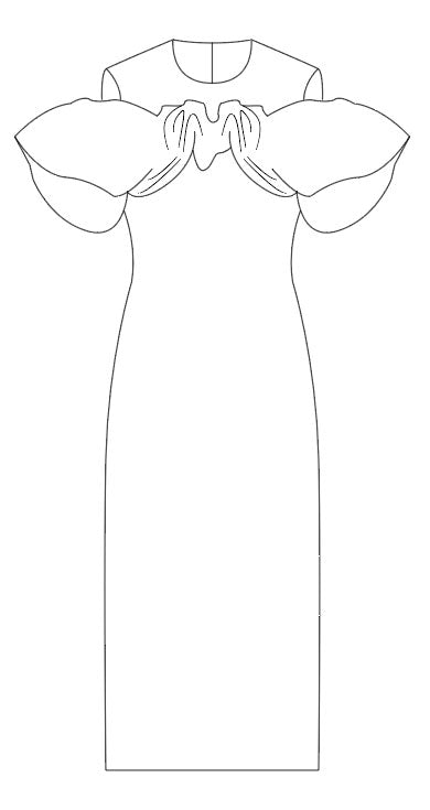 Isatis fitted knit dress