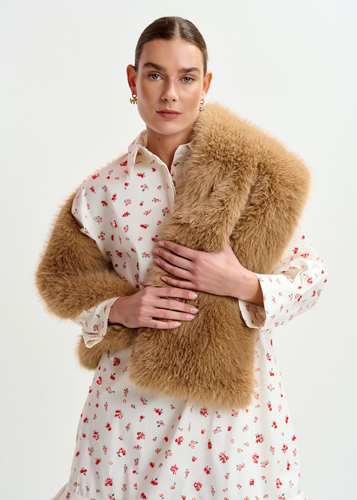 Iscarf faux fur scarf