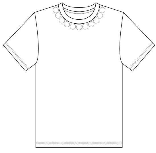 Isos beads print t-shirt