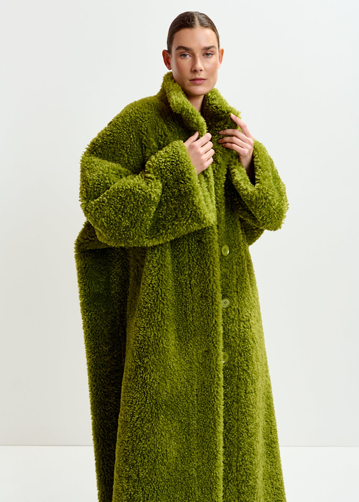 Ispot faux fur coat