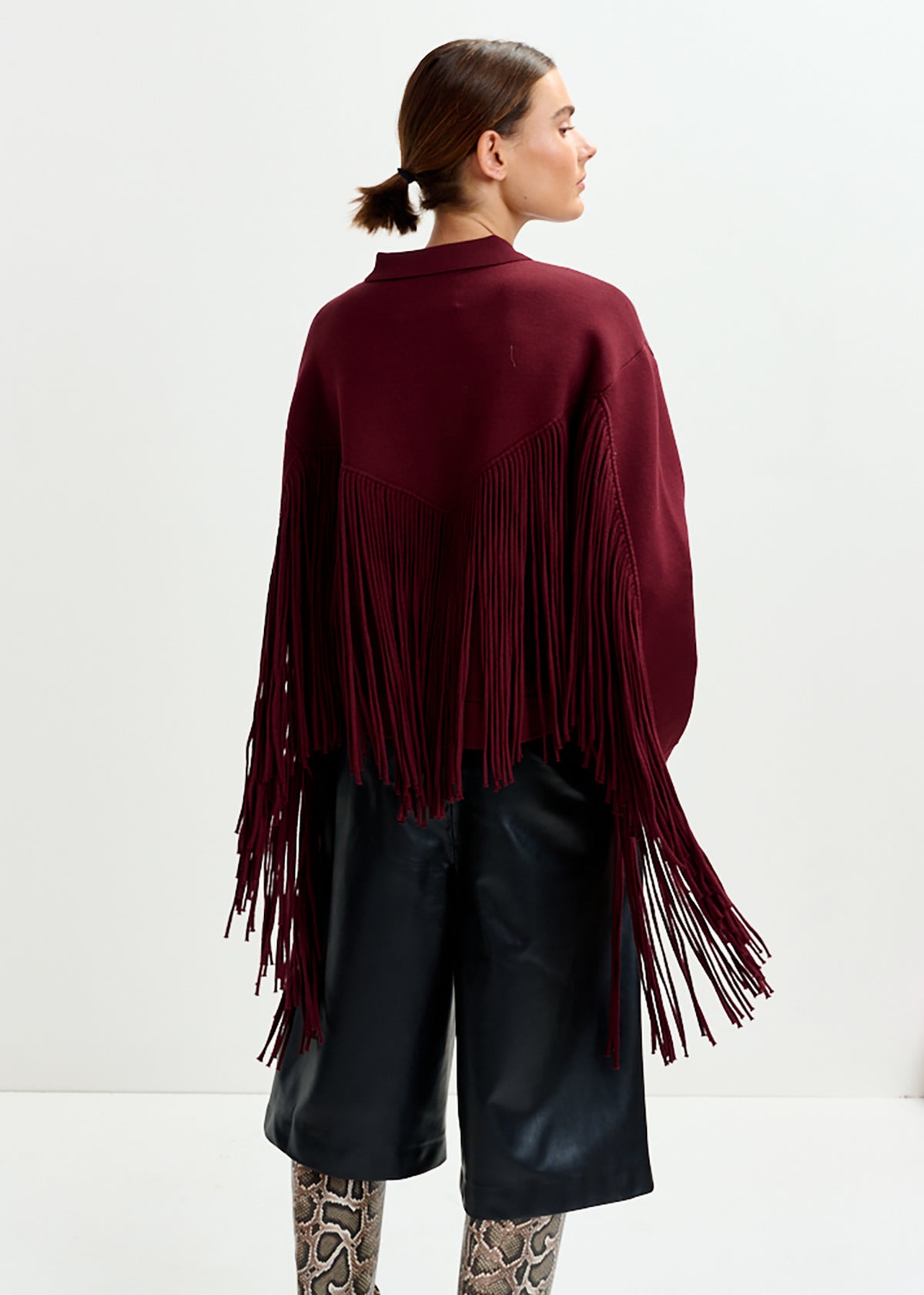 Istern jacket with fringes