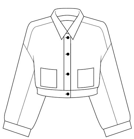 Istern jacket with fringes