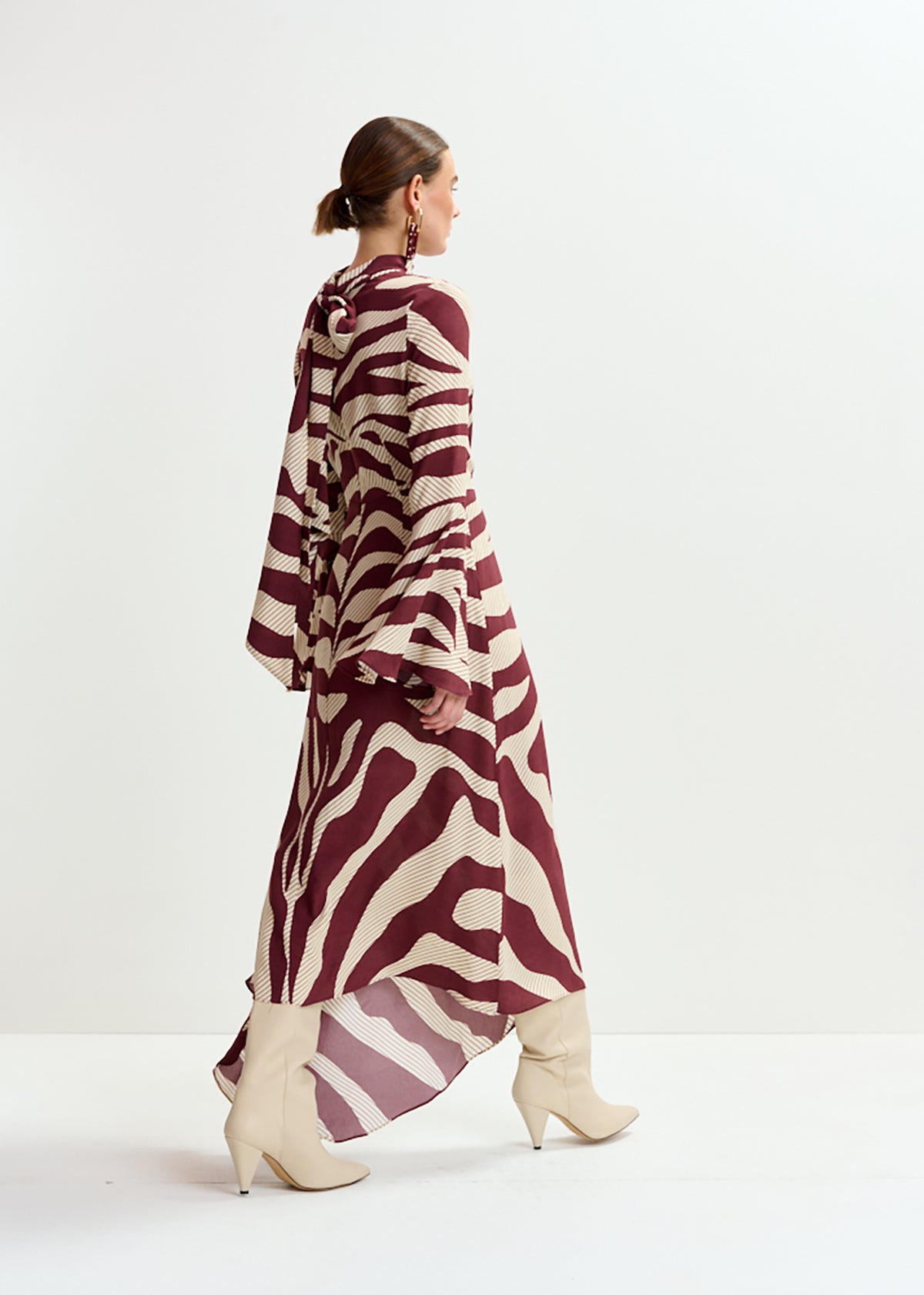 Istripe asymmetric dress