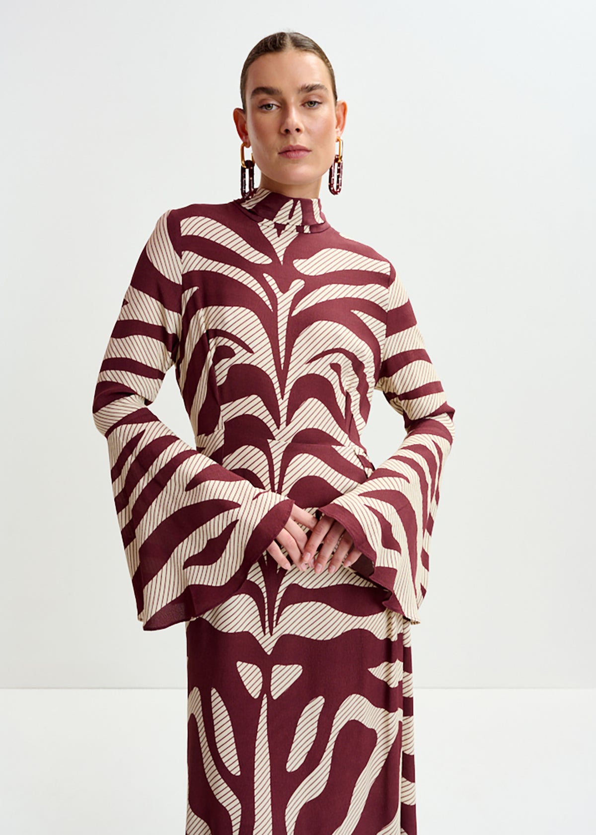 Istripe asymmetric dress