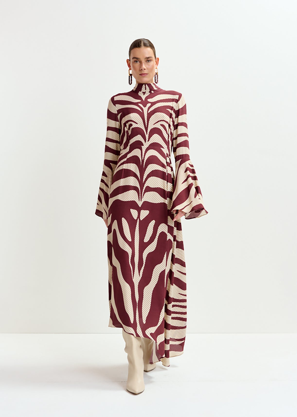 Istripe asymmetric dress