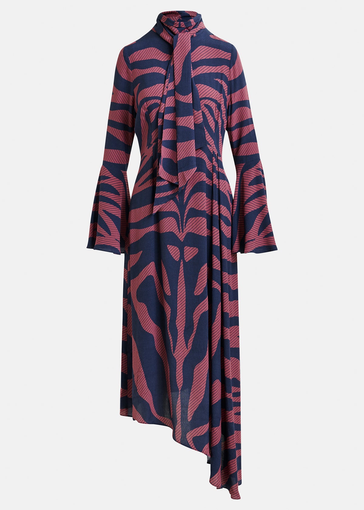 Istripe asymmetric dress