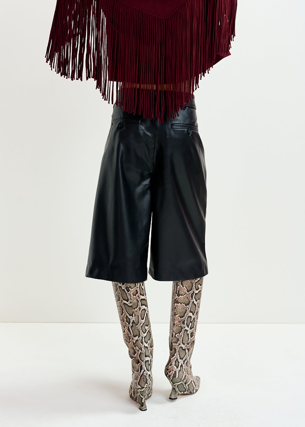 Itop faux leather shorts