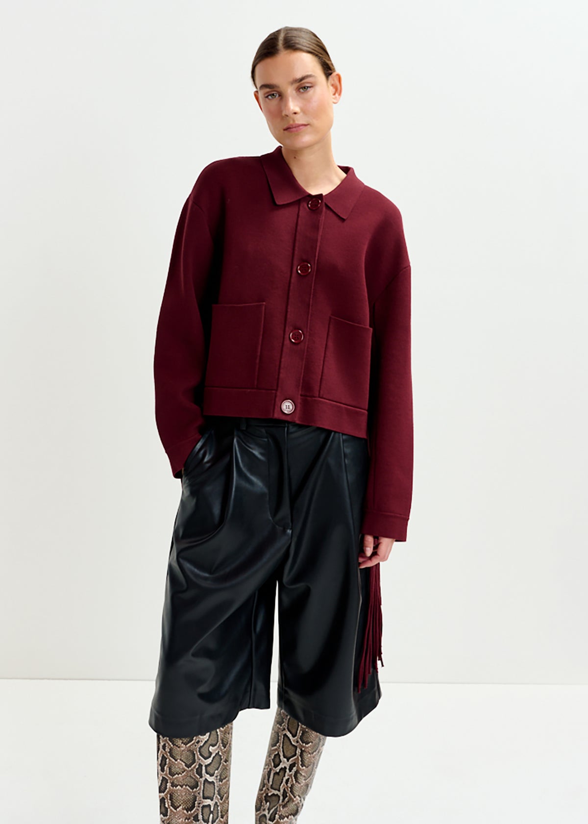 Itop faux leather shorts