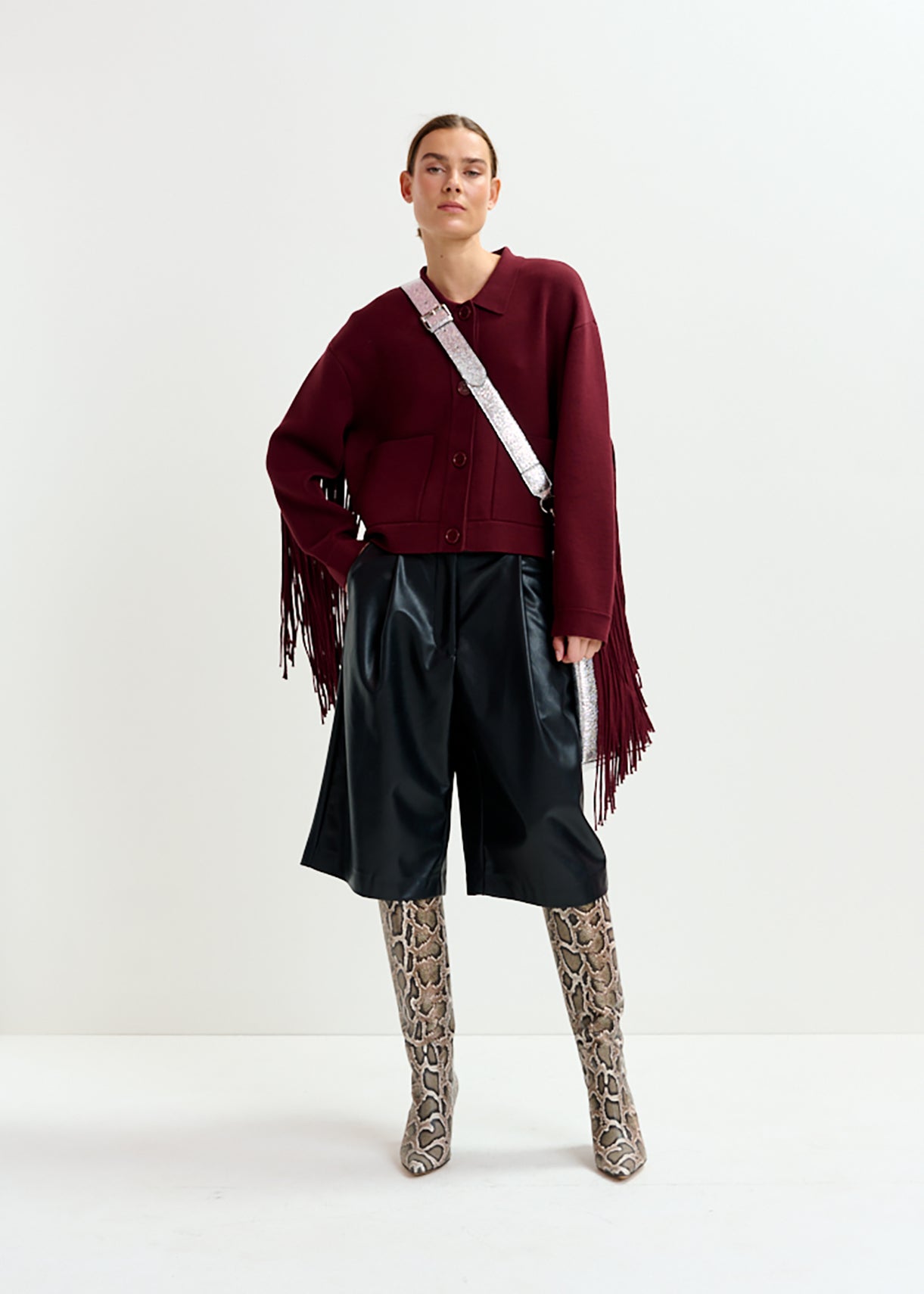 Itop faux leather shorts