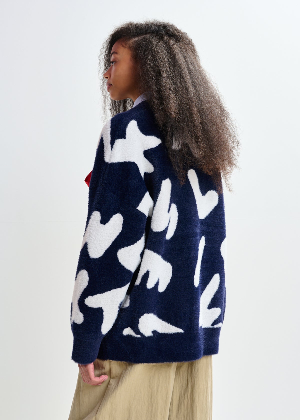 Jarden letters knit cardigan