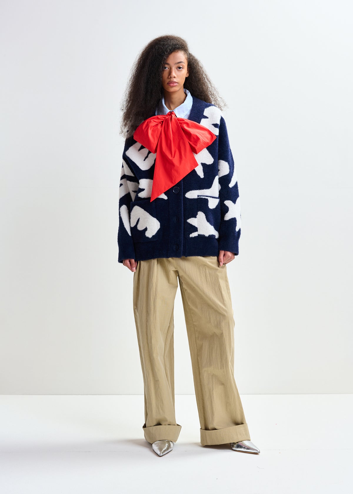 Jarden letters knit cardigan