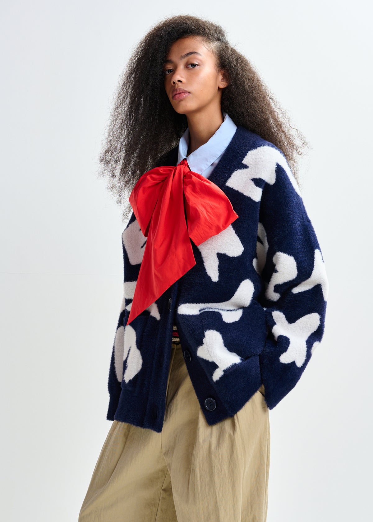 Jarden letters knit cardigan