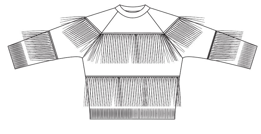 Johns pullover with fringes