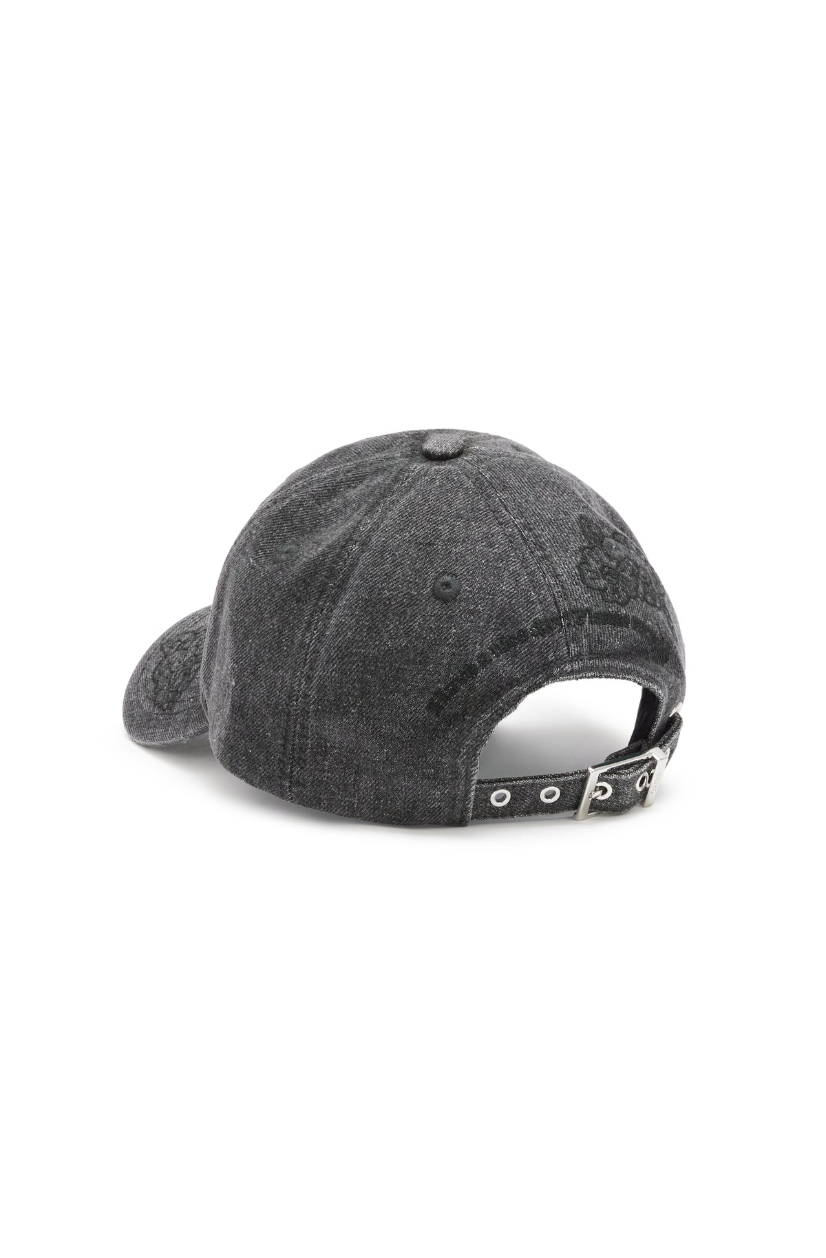 Washed Embroidery Denim Cap