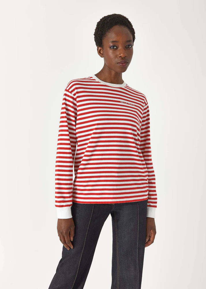 Bella Freud Long Sleeve Striped T-Shirt