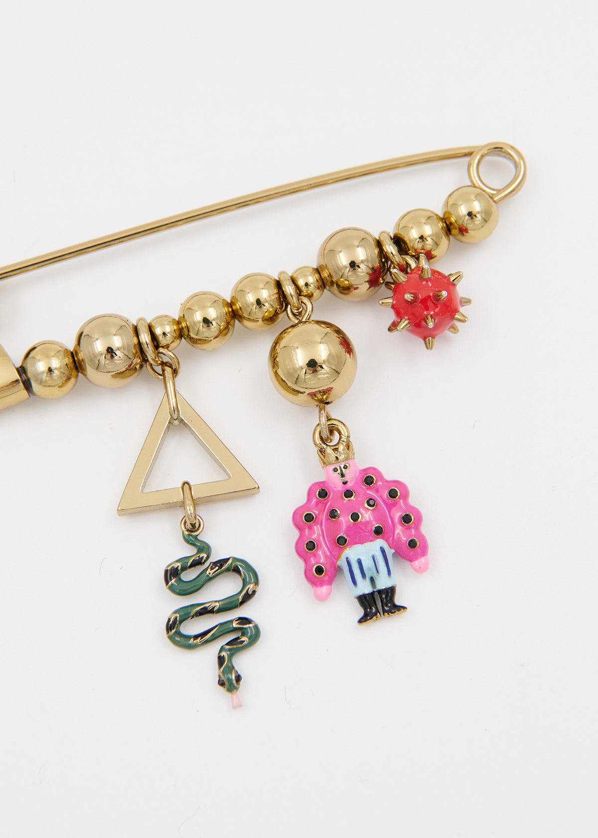 KALAIA BROOCH WITH CHARMS