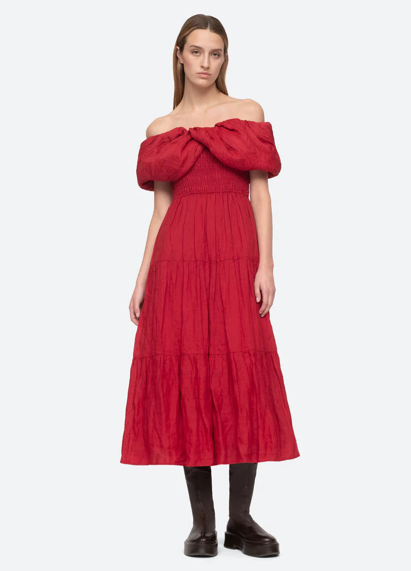 Sea NYC Loren Off-Shoulder Dress