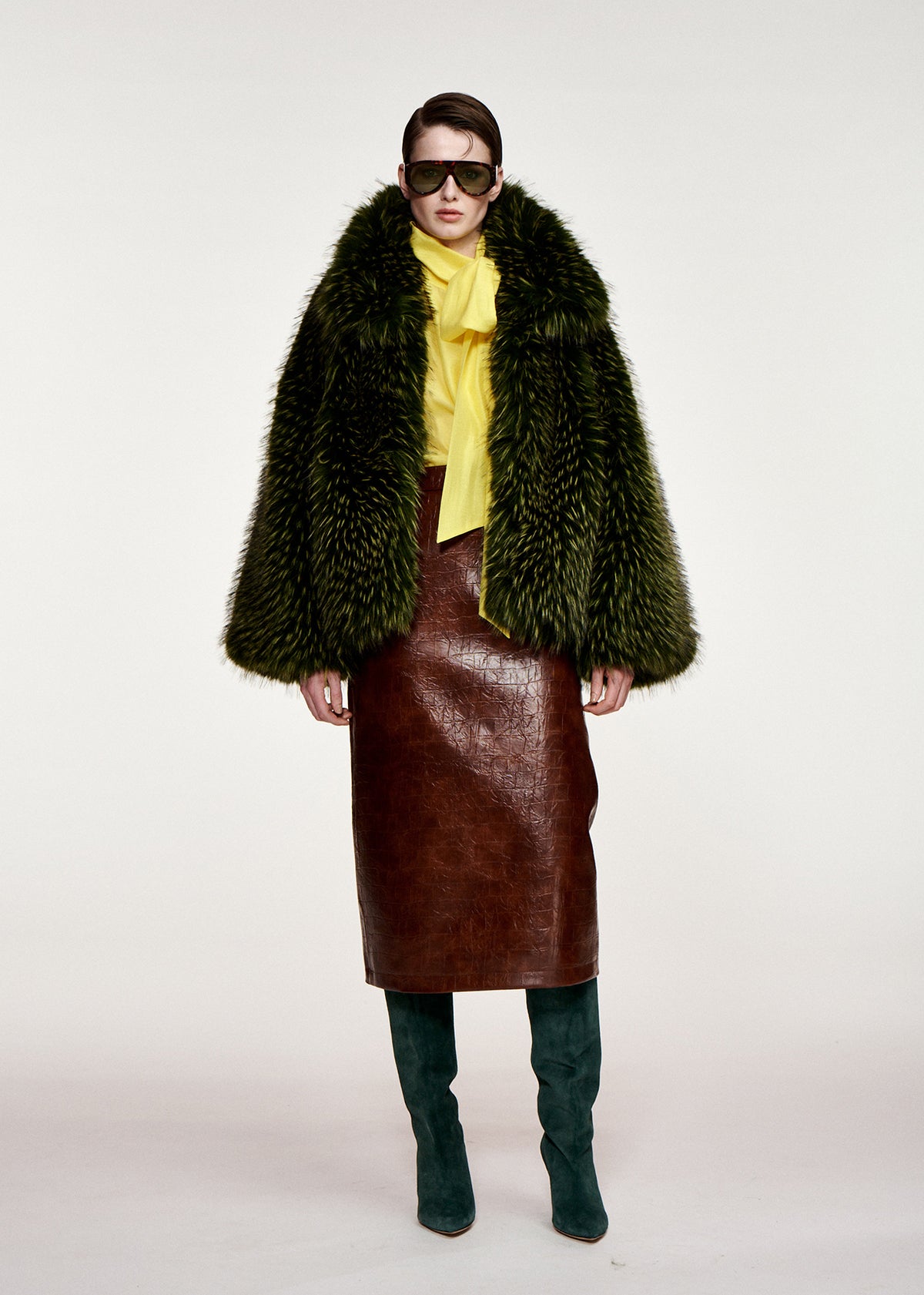 KASTANJE FOAX FUR COAT