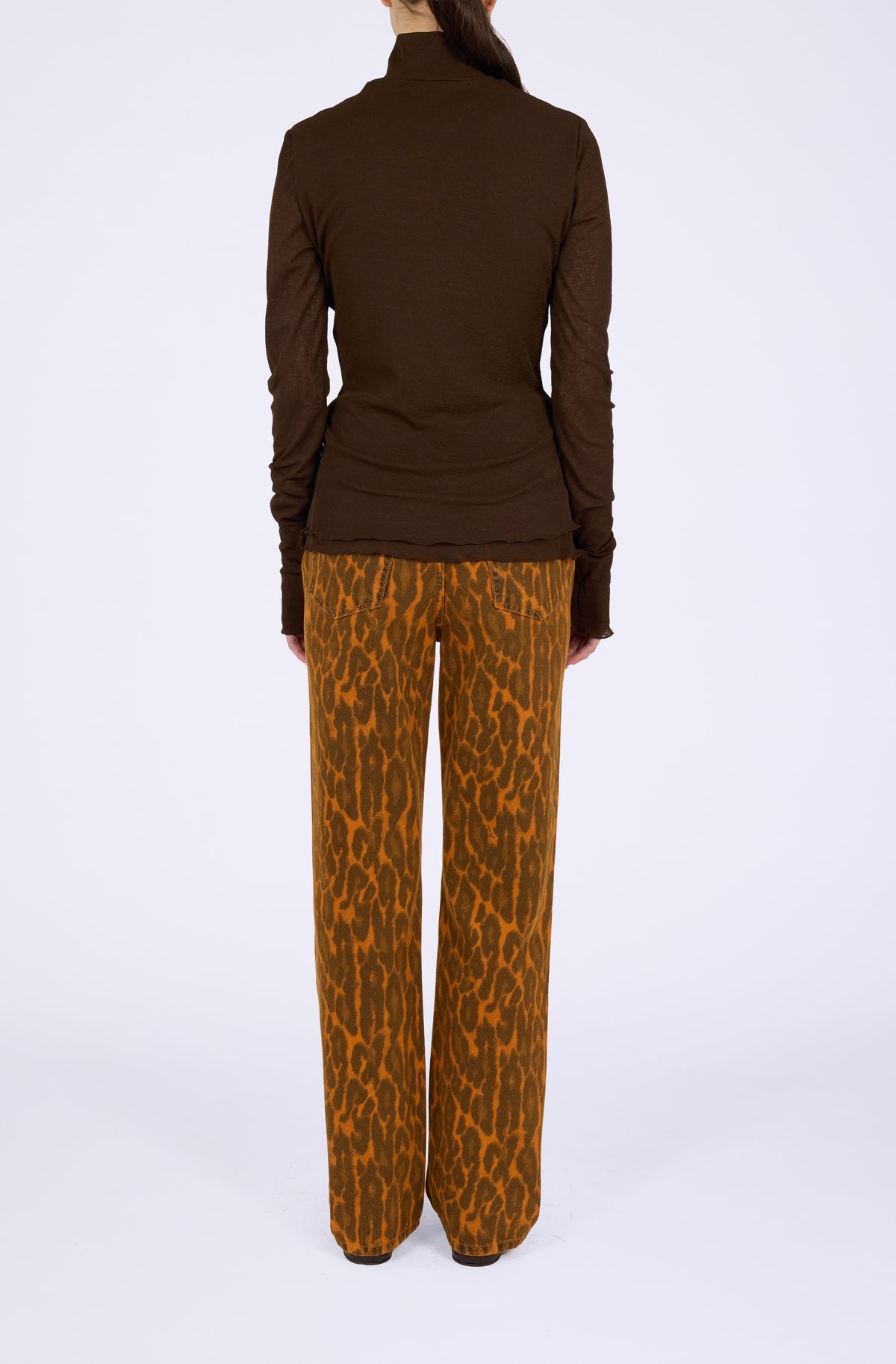 Marl Mesh Turtleneck