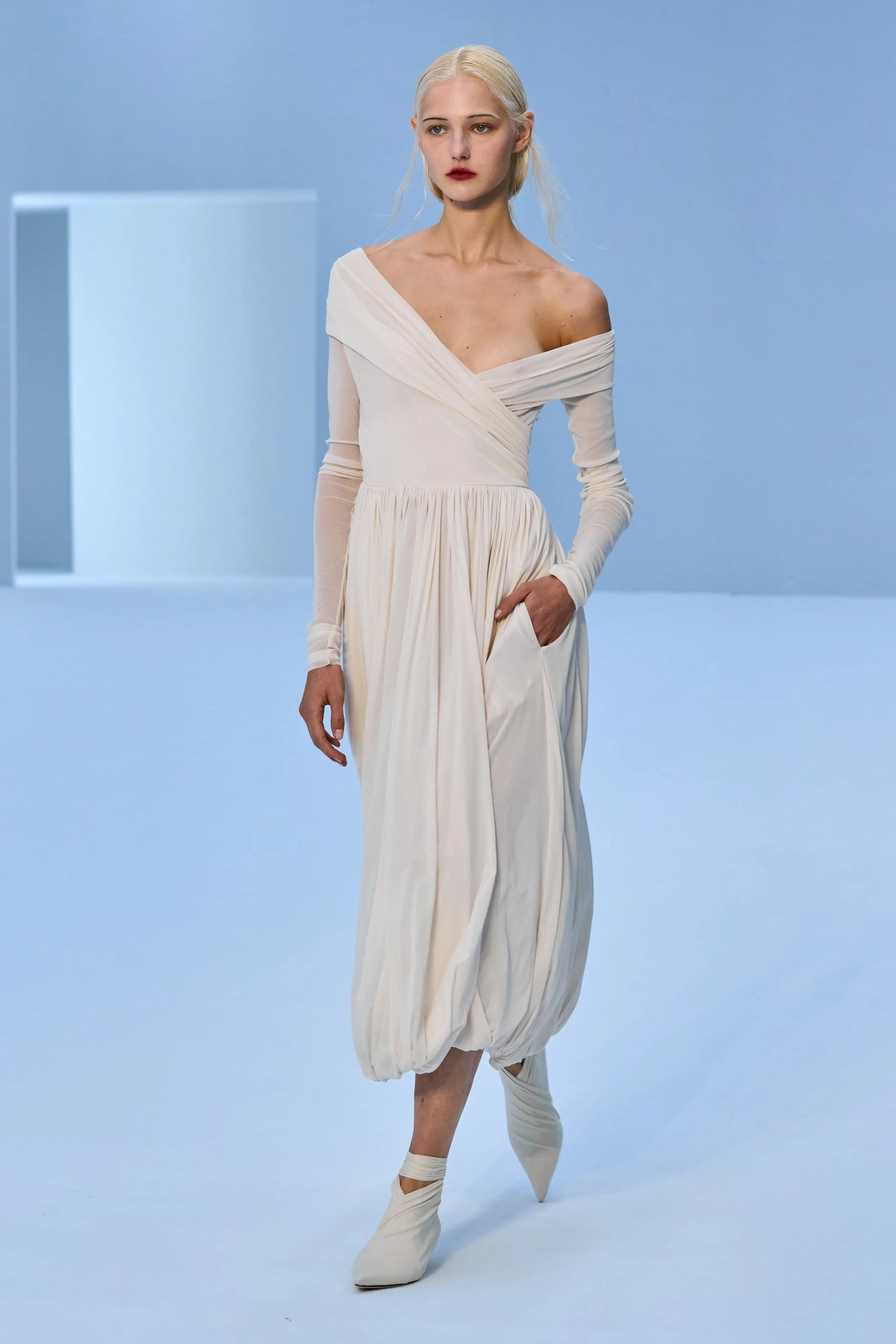 Philosophy Longuette Dress in Stretch Tulle