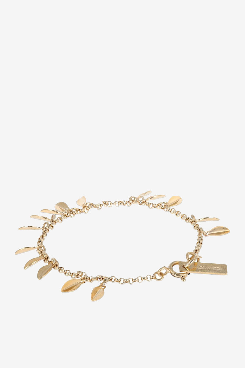 Isabel Marant Metal Shiny Leaf Bracelet