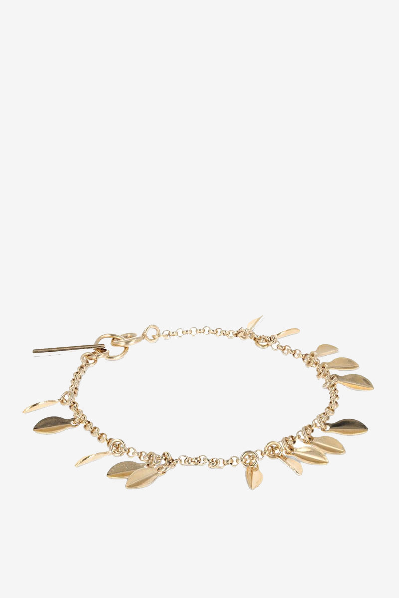 Isabel Marant Metal Shiny Leaf Bracelet