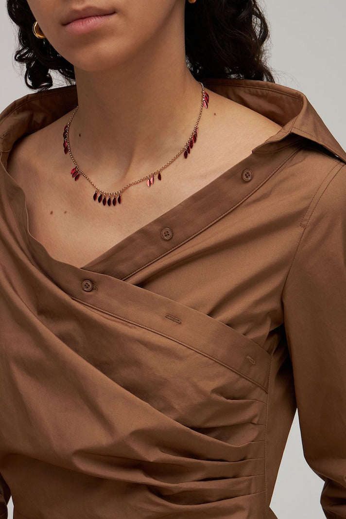Isabel Marant Colour Shiny Leaf Necklace