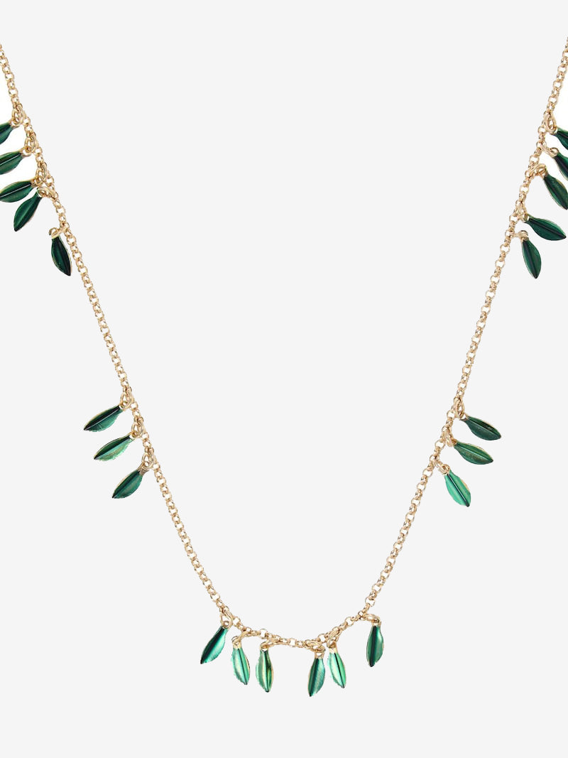 Isabel Marant Colour Shiny Leaf Necklace