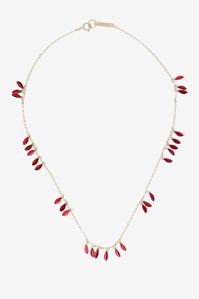Isabel Marant Colour Shiny Leaf Necklace