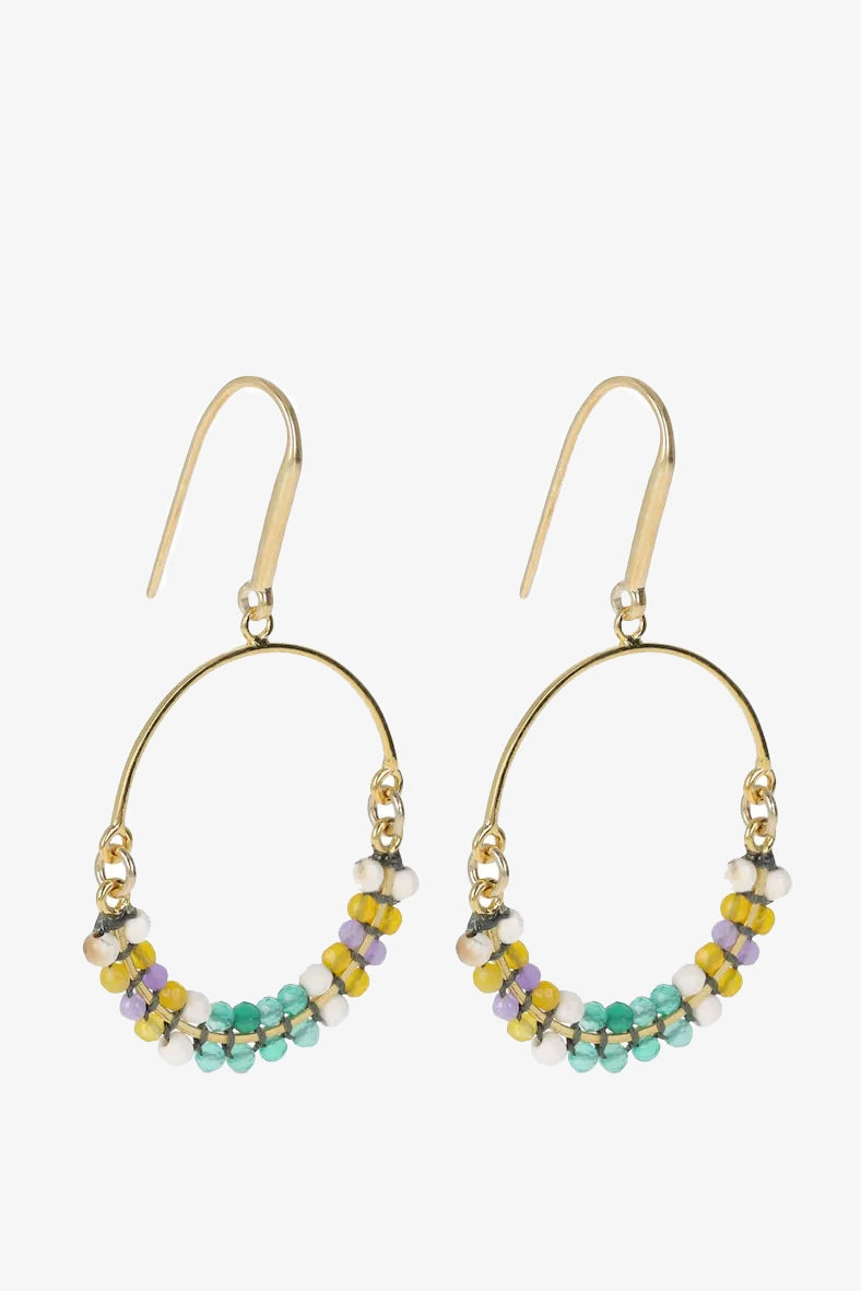 Isabel Marant Cesaria Mixed Beaded Earrings