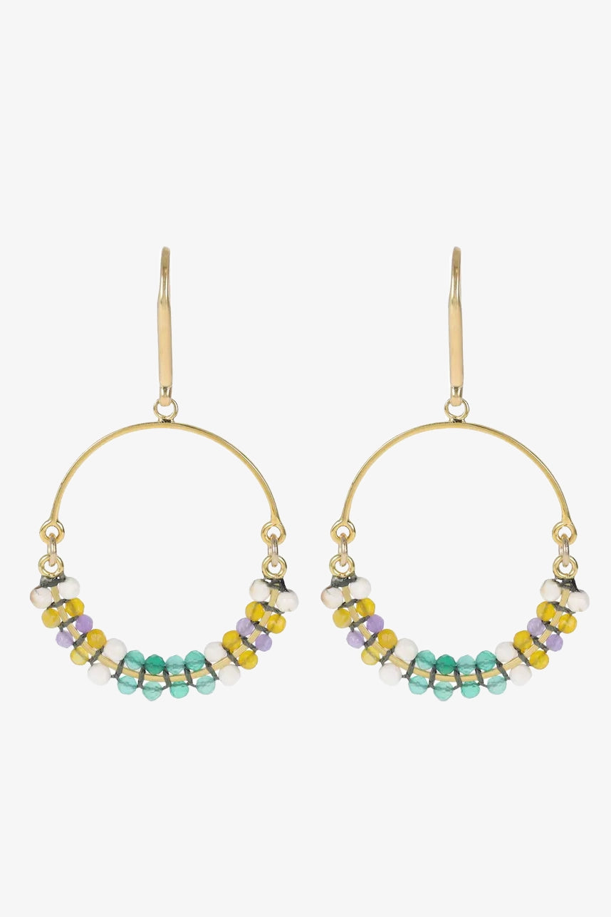 Isabel Marant Cesaria Mixed Beaded Earrings