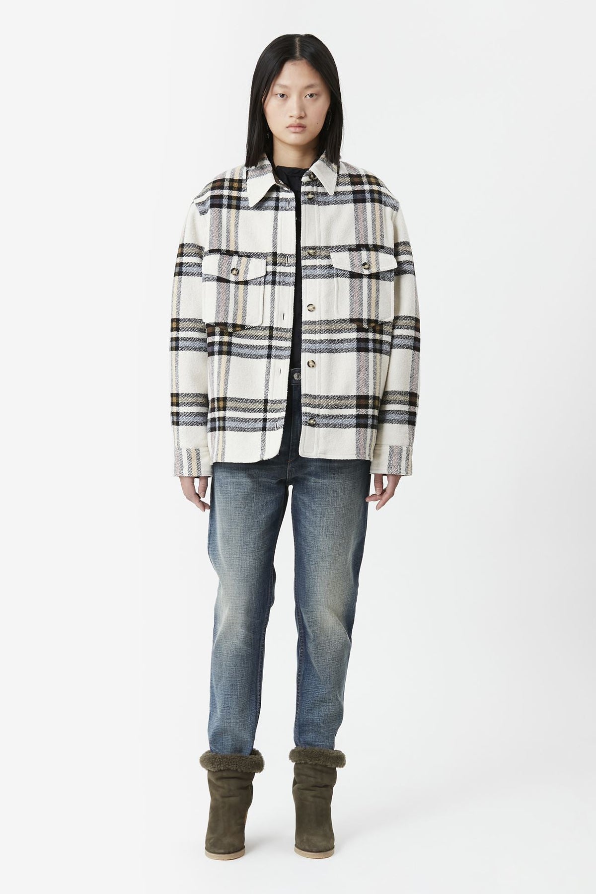Isabel Marant Étoile Ervey Checked Coat