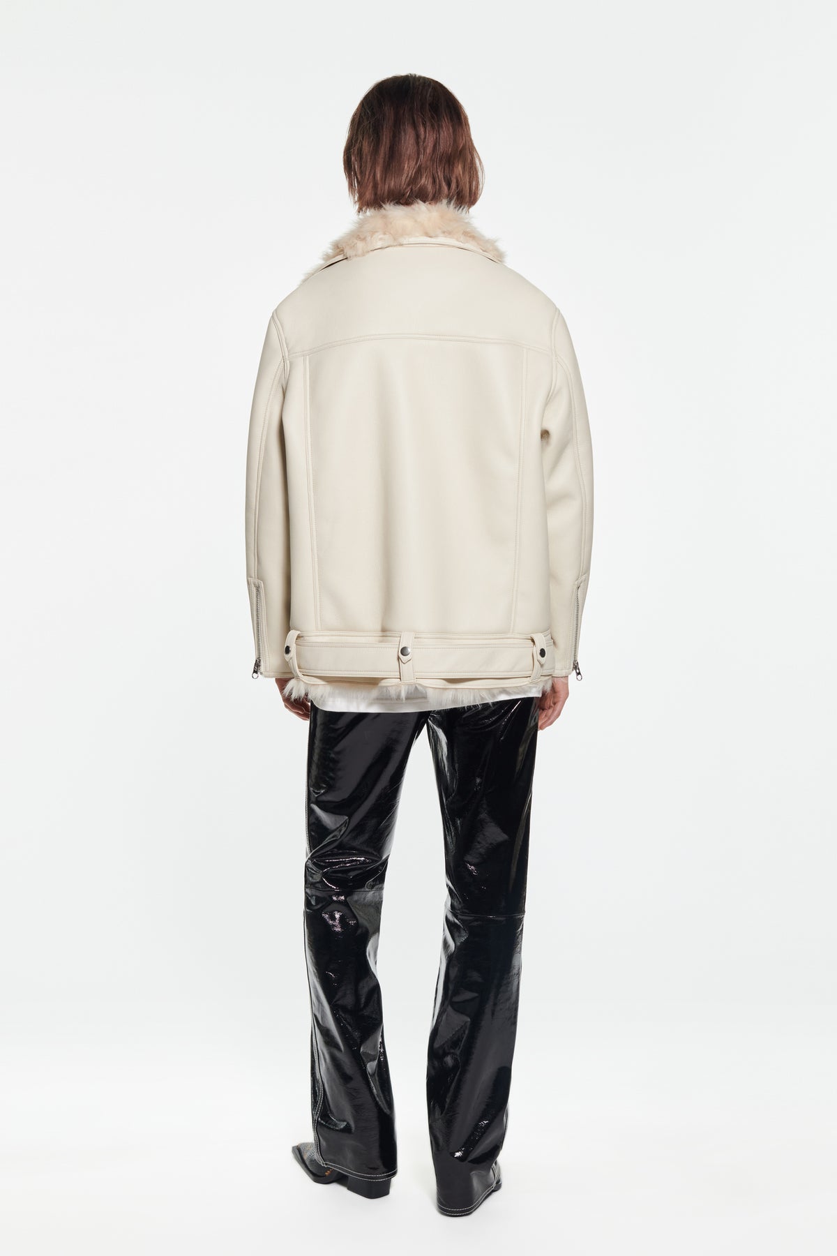 STAND STUDIO Carrie Shearling Biker Jacket