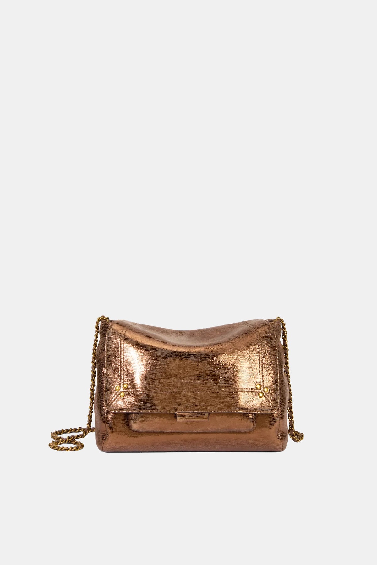 Jerôme Dreyfuss Lulu M Lamé Bronze Bag