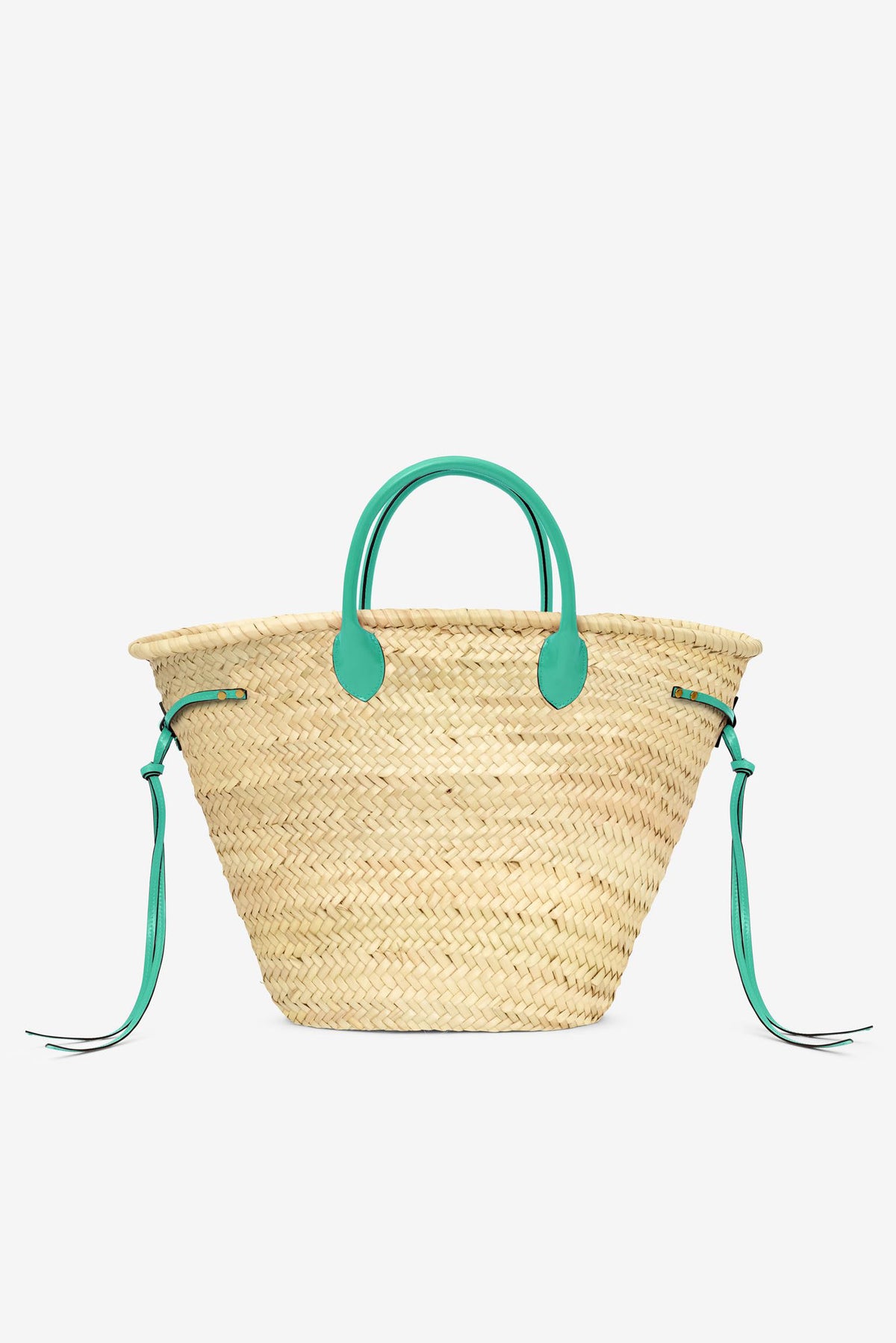 Isabel Marant Cadix Raffia and Leather Basket Bag